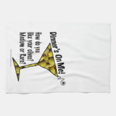 BAR TOWELS Dinner! Olijven? Middelgroot of Zelden? Theedoek (Horizontaal)