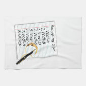 BAR TOWELS, VODKA SHOPPT LIST THEEDOEK (Horizontaal)