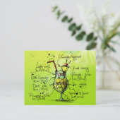 Bar Tropisch cocktailrecept Briefkaart (Staand voorkant)