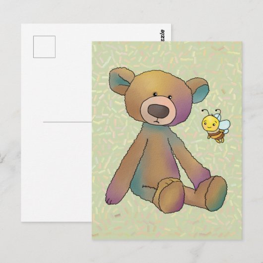 Bär und Biene Briefkaart (Voorkant / Achterkant)