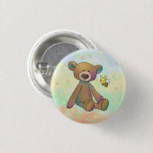 Bär und Biene Ronde Button 3,2 Cm (Voorkant /achterkant)