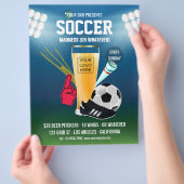 Bar Voetbal Event Menu logo en foto toevoegen (Hand)