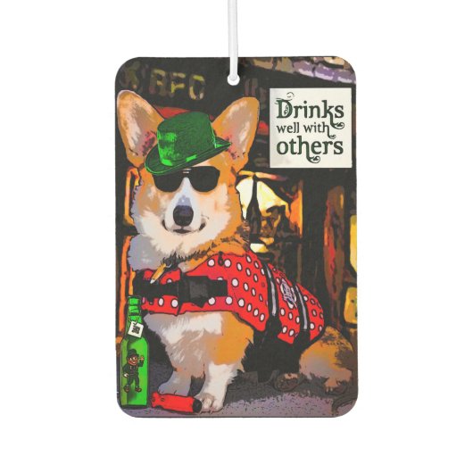 Bar Welsh Corgi Luchtverfrisser (Voorkant)