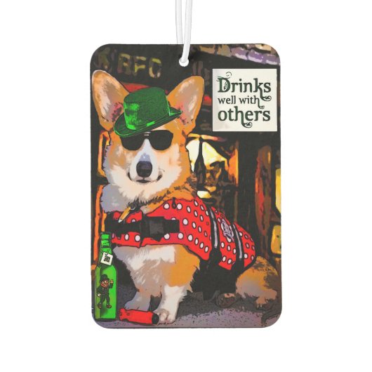 Bar Welsh Corgi Luchtverfrisser (Achterkant)