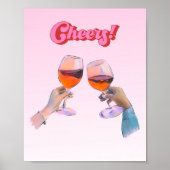 Bar Winkelwagen Afdrukken, Cheers Afdrukken, Bar W Poster (Voorkant)