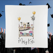 Bar Winkelwagen Afstuderen Klasse van Casual Scrip Servet