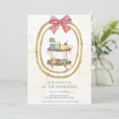 Bar Winkelwagen Bow | Uitnodiging voor oudejaarsav (Staand voorkant)