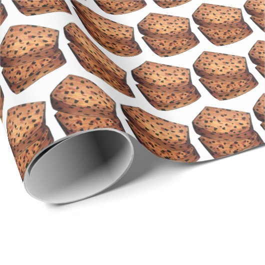 Bara Brith Wales Welsh Bread Fruit Loaf Baking Cadeaupapier (Rol Hoek)