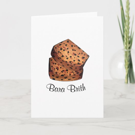 Bara Brith Welsh Specked Bread Fruit Loaf UK Food Kaart (Voorkant)