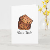 Bara Brith Welsh Specked Bread Fruit Loaf UK Food Kaart (Gele Bloem)
