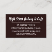 Bara Brith Welsh Specked Bread Fruit Loaf UK Food Visitekaartje (Achterkant)