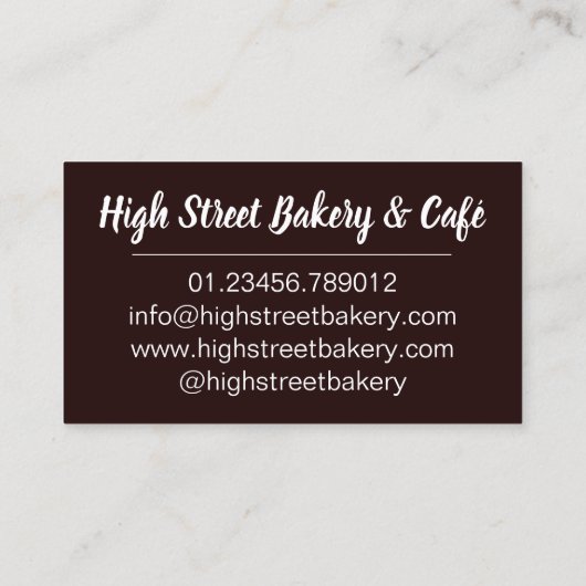 Bara Brith Welsh Specked Bread Fruit Loaf UK Food Visitekaartje (Achterkant)