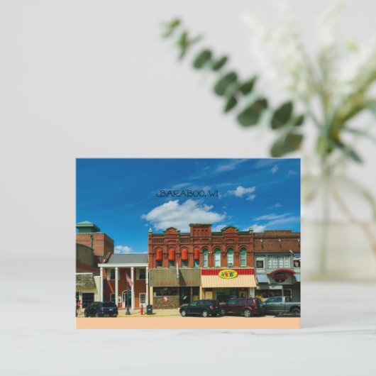 Baraboo, Wisconsin Briefkaart (Staand voorkant)