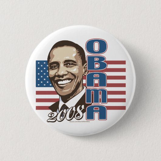 Barack 2008 Flag Button  (Voorkant)