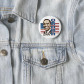 Barack 2008 Flag Button  (In situ)