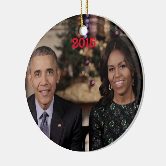 Barack and Michelle 2015 - Ornament (Links)