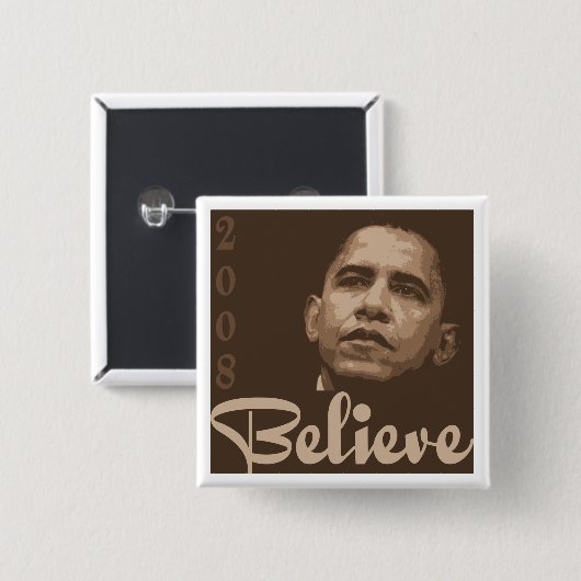 Barack Believe Button (Voorkant /achterkant)