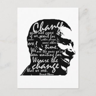 Barack Change Briefkaart