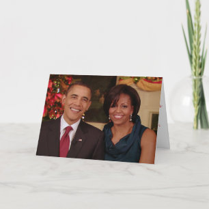 Barack & de 2010WA-begroetende Kaart van Michelle