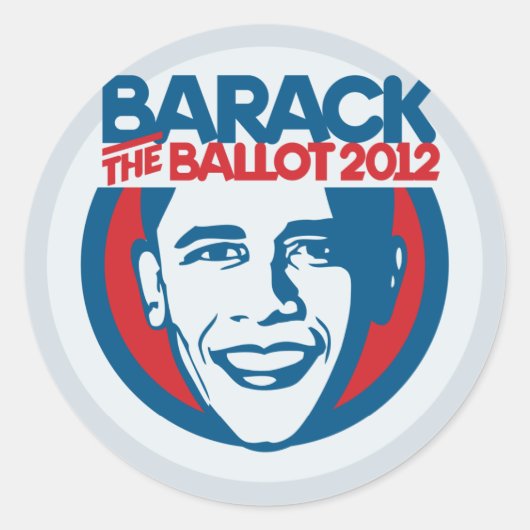 Barack de Stemmen 2012 Stickers (Voorkant)