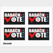 Barack De Stemming 2012 Sticker met Verticaal Jaar (Vel)