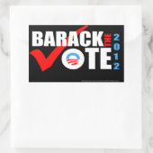Barack De Stemming 2012 Sticker met Verticaal Jaar (Tas)