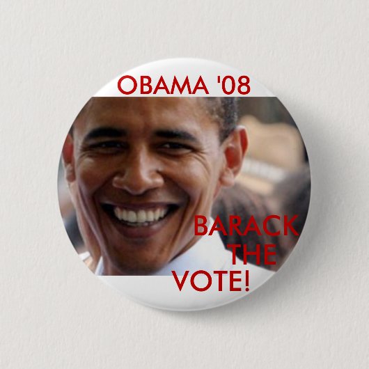 Barack De stemming in '08 Ronde Button 5,7 Cm (Voorkant)