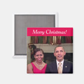 Barack en Michelle 2011WA - Magneet (Voorkant / Achterkant)