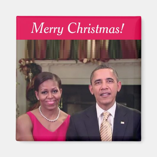 Barack en Michelle 2011WA - Magneet (Voorkant)