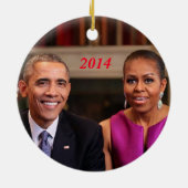Barack en Michelle 2014 - Ornament (Achterkant)
