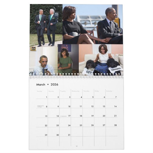 Barack en Michelle 2018 - Agenda Kalender (Mar 2026)