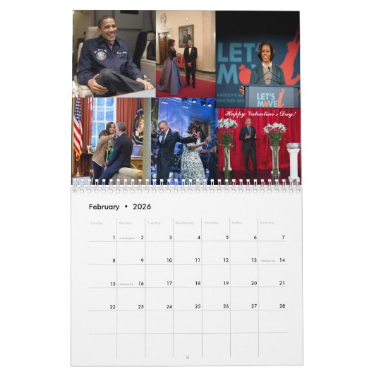 Barack en Michelle 2018 - Agenda Kalender (Feb 2026)