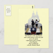 Barack en Michelle in Praag Briefkaart (Voorkant / Achterkant)