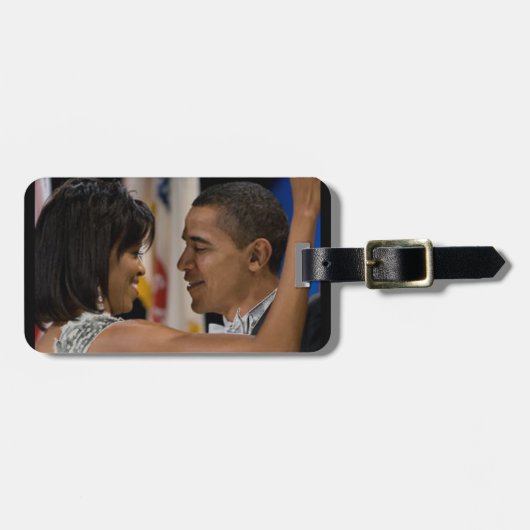 Barack en Michelle Obama Bagagelabel (Voorkant horizontaal)