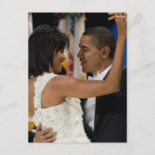 Barack en Michelle Obama Briefkaart