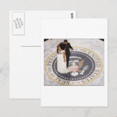 Barack en Michelle Obama Briefkaart (Voorkant / Achterkant)