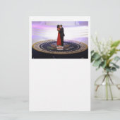 Barack en Michelle Obama Briefpapier (Staand voorkant)
