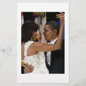 Barack en Michelle Obama Briefpapier (Voorkant)