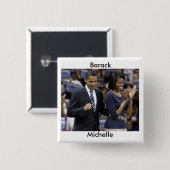 Barack en Michelle Obama Button (Voorkant /achterkant)
