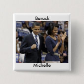 Barack en Michelle Obama Button (Voorkant)
