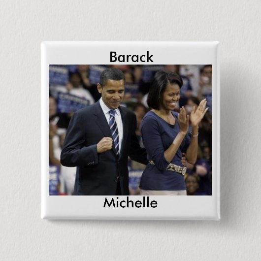 Barack en Michelle Obama Button (Voorkant)