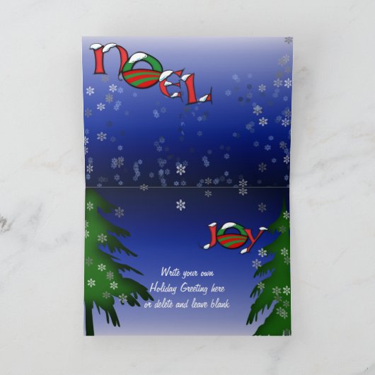 Barack en Michelle Obama Caricature Holiday Feestdagen Kaart (Binnen)