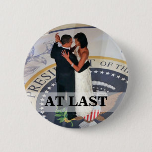 Barack en Michelle Obama dansend Inaugural Ball Ronde Button 5,7 Cm