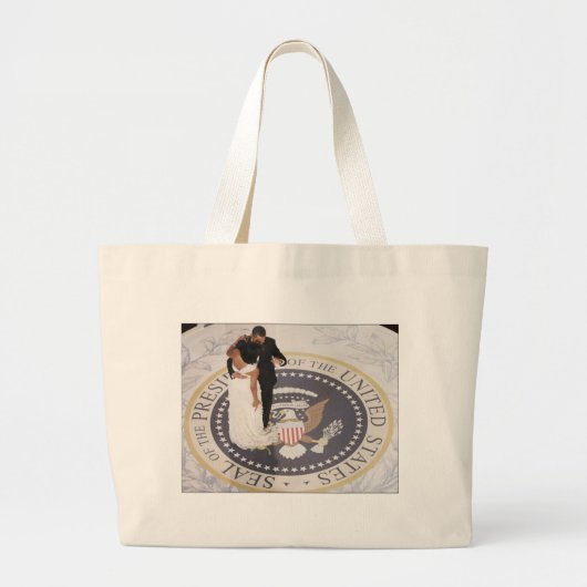 Barack en Michelle Obama Grote Tote Bag (Voorkant)