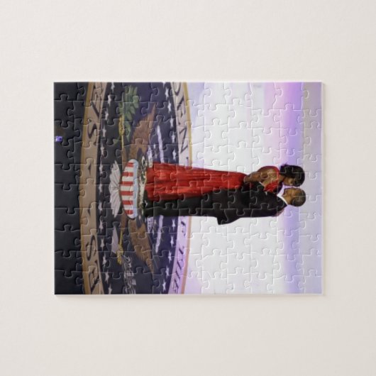 Barack en Michelle Obama Legpuzzel (Horizontaal)