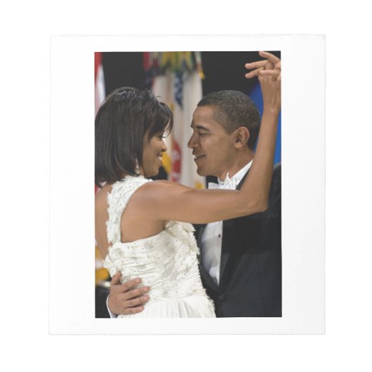 Barack en Michelle Obama Notitieblok (Voorkant)