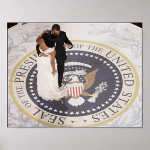 Barack en Michelle Obama Poster