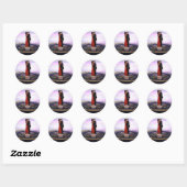 Barack en Michelle Obama Ronde Sticker (Vel)