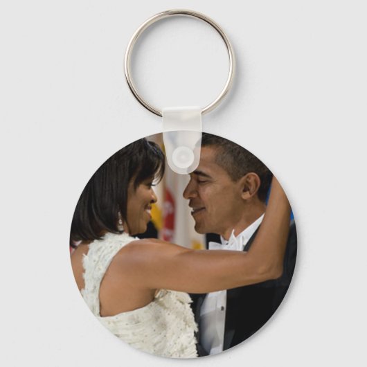 Barack en Michelle Obama Sleutelhanger (Voorkant)