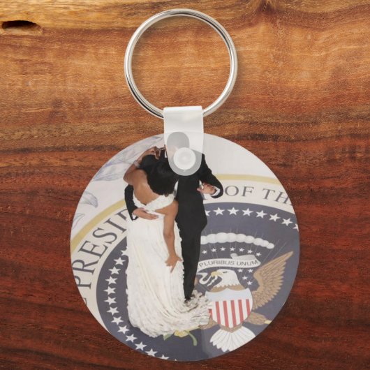 Barack en Michelle Obama Sleutelhanger (Voorkant)